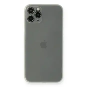 İphone 11 Pro Max Kılıf Pp Ultra İnce Kapak - Beyaz