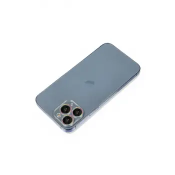 İphone 11 Pro Max Shine Kamera Lens Koruma Cam - Rainbow