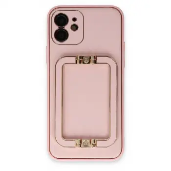 İphone 12 Kılıf Coco Elit Kapak - Pembe
