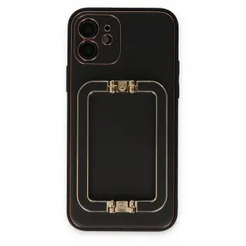 İphone 12 Kılıf Coco Elit Kapak - Siyah