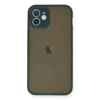 İphone 12 Mini Kılıf Montreal Silikon Kapak - Yeşil