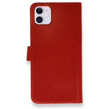 İphone 12 Mini Kılıf Trend S Plus Kapaklı Kılıf - Kırmızı