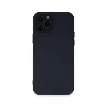 İphone 12 Pro Kılıf Lansman Glass Kapak - Lacivert