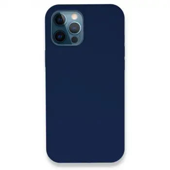 İphone 12 Pro Kılıf Lansman Legant Silikon - Lacivert