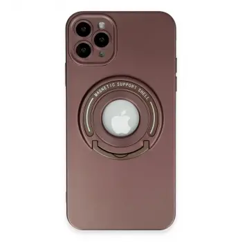 İphone 12 Pro Kılıf Lukka Magneticsafe Kapak - Kahverengi