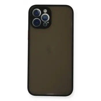 İphone 12 Pro Kılıf Montreal Silikon Kapak - Siyah