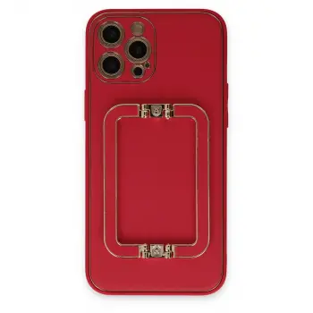 İphone 12 Pro Max Kılıf Coco Elit Kapak - Kırmızı