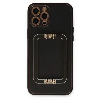 İphone 12 Pro Max Kılıf Coco Elit Kapak - Siyah