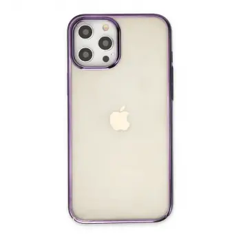 İphone 12 Pro Max Kılıf Element Silikon - Mor