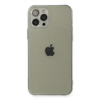 İphone 12 Pro Max Kılıf Fly Lens Silikon - Şeffaf