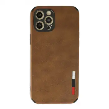 İphone 12 Pro Max Kılıf Loop Deri Silikon - Kahverengi