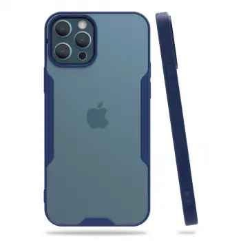 İphone 12 Pro Max Kılıf Platin Silikon - Lacivert