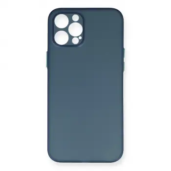 İphone 12 Pro Max Kılıf Pp Ultra İnce Kapak - Mavi