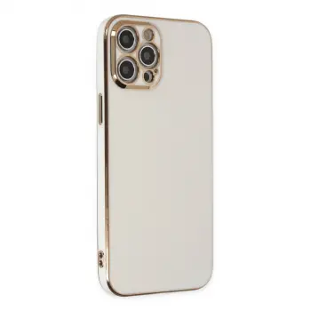 İphone 12 Pro Max Kılıf Volet Silikon - Beyaz