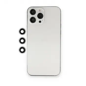 İphone 12 Pro Shine Kamera Lens - Gümüş