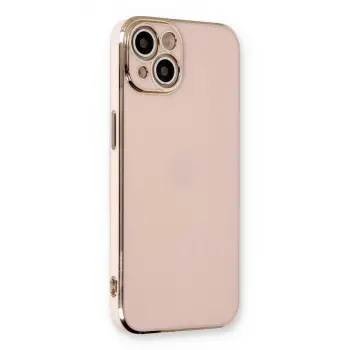 İphone 13 Kılıf Volet Silikon - Pembe