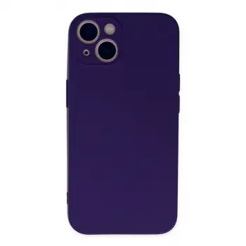 İphone 13 Mini Kılıf Nano İçi Kadife Silikon - Mor