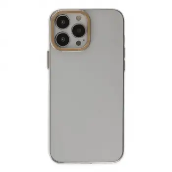 İphone 13 Pro Kılıf Anka Pc Sert Metal Kapak - Şeffaf