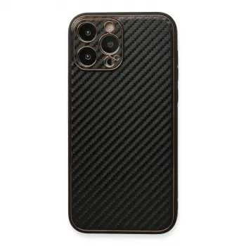 İphone 13 Pro Kılıf Coco Karbon Silikon - Siyah