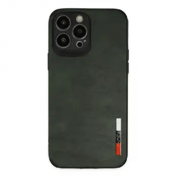 İphone 13 Pro Kılıf Loop Deri Silikon - Yeşil