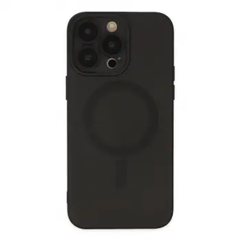 İphone 13 Pro Kılıf Moshi Lens Magneticsafe Silikon - Siyah