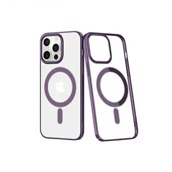 İphone 13 Pro Max Kılıf Element Magneticsafe Sert Kapak - Derin Mor