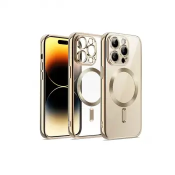 İphone 13 Pro Max Kılıf Kross Magneticsafe Kapak - Gold