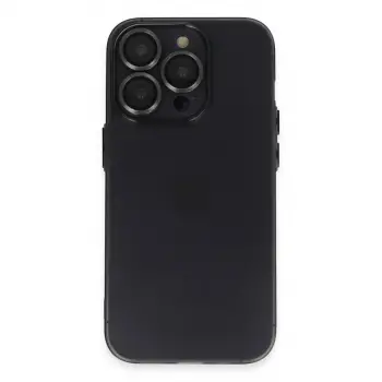 İphone 13 Pro Max Kılıf Luko Lens Silikon - Siyah
