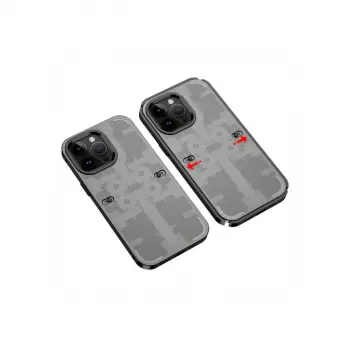 İphone 13 Pro Max Kılıf Mekanik Bumper Kapak - Siyah