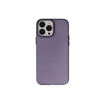 İphone 13 Pro Max Kılıf Modos Metal Kapak - Derin Mor