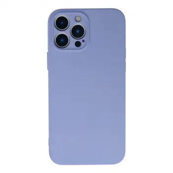 İphone 13 Pro Max Kılıf Nano İçi Kadife Silikon - Lila