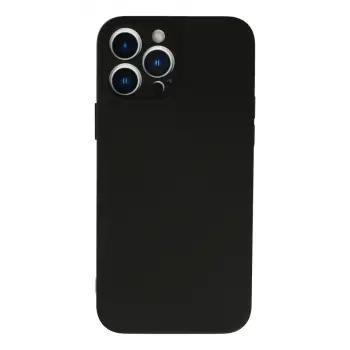 İphone 13 Pro Max Kılıf Nano İçi Kadife Silikon - Siyah