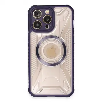 İphone 13 Pro Max Kılıf Prag Magneticsafe Kapak - Derin Mor