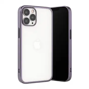 İphone 13 Pro Max Kılıf Razer Lensli Silikon - Mor