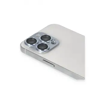 İphone 13 Pro Max Pers Alüminyum Kamera Lens - Sierra Blue