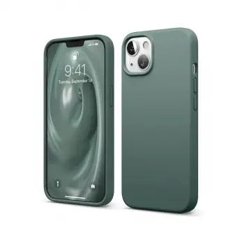 İphone 14 Kılıf First Silikon - Koyu Yeşil