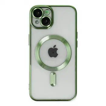 İphone 14 Kılıf Kross Magneticsafe Kapak - Koyu Yeşil