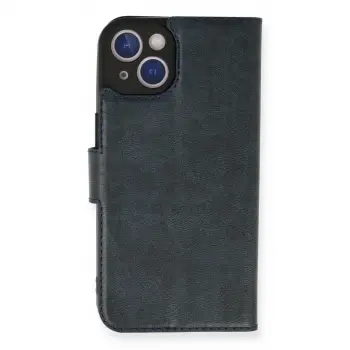 İphone 14 Kılıf Trend S Plus Kapaklı Kılıf - Lacivert