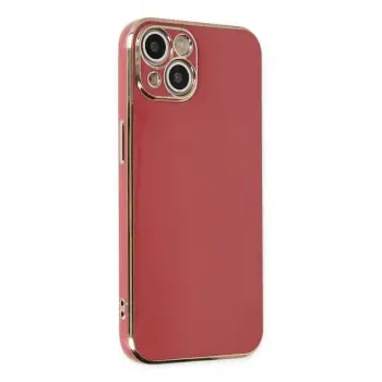 İphone 14 Kılıf Volet Silikon - Kırmızı