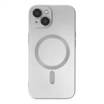 İphone 14 Plus Kılıf Moshi Lens Magneticsafe Silikon - Gümüş