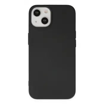 İphone 14 Plus Kılıf Nano İçi Kadife Silikon - Siyah
