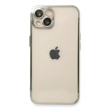 İphone 14 Plus Kılıf Razer Lensli Silikon - Gümüş