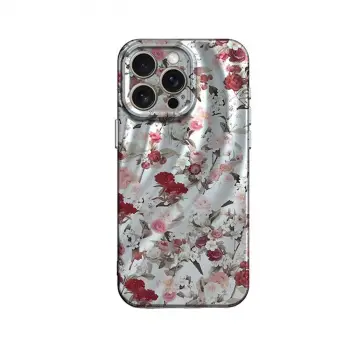 İphone 14 Pro Kılıf Crew Desenli Kapak - Çiçek