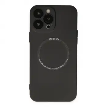 İphone 14 Pro Kılıf Jack Magneticsafe Lens Silikon - Siyah