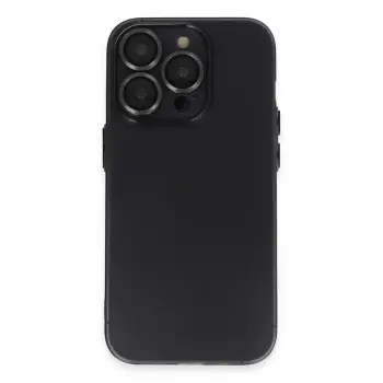 İphone 14 Pro Kılıf Luko Lens Silikon - Siyah