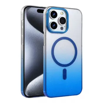 İphone 14 Pro Max Glossy Magsafe Kapak - Mavi