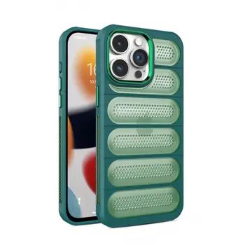 İphone 14 Pro Max Kılıf Airmax Silikon Kapak - Koyu Yeşil