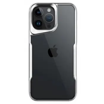 İphone 14 Pro Max Kılıf Boyi Silikon Kapak - Gümüş