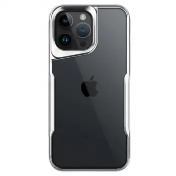 İphone 14 Pro Max Kılıf Boyi Silikon Kapak - Gümüş