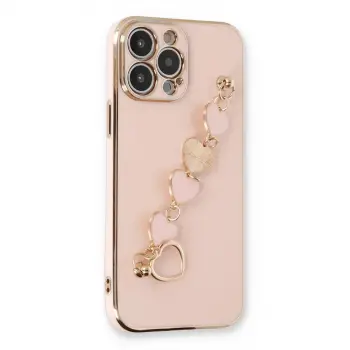 İphone 14 Pro Max Kılıf Esila Silikon - Pudra